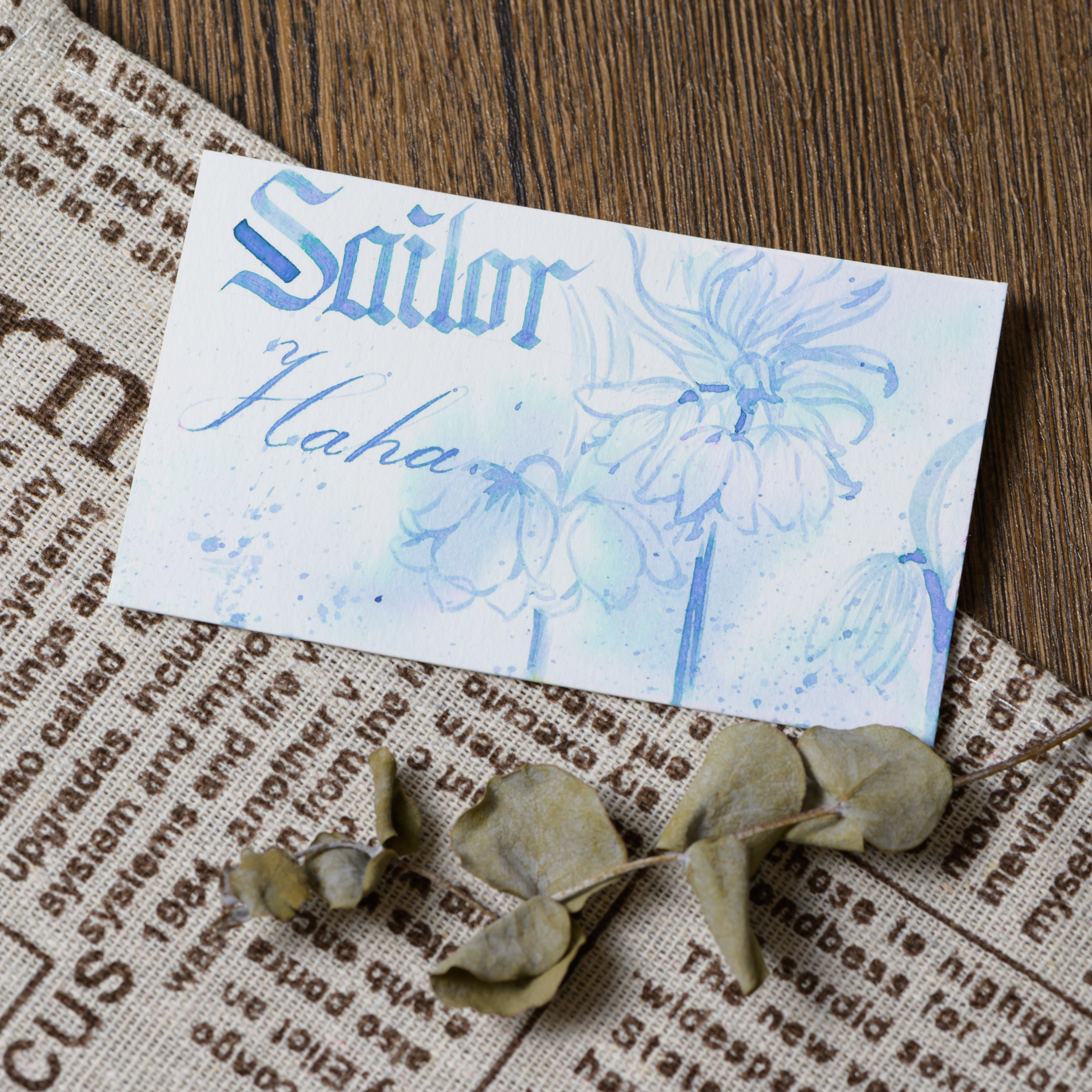 寫樂Sailor｜万葉集墨水