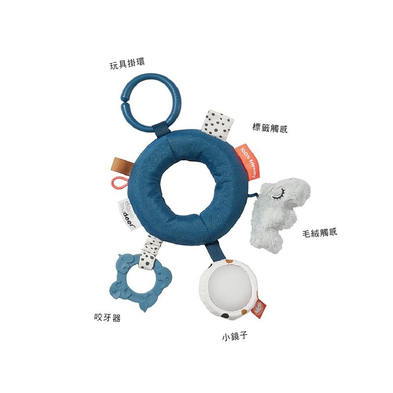 圈圈多功能安撫玩具-藍色