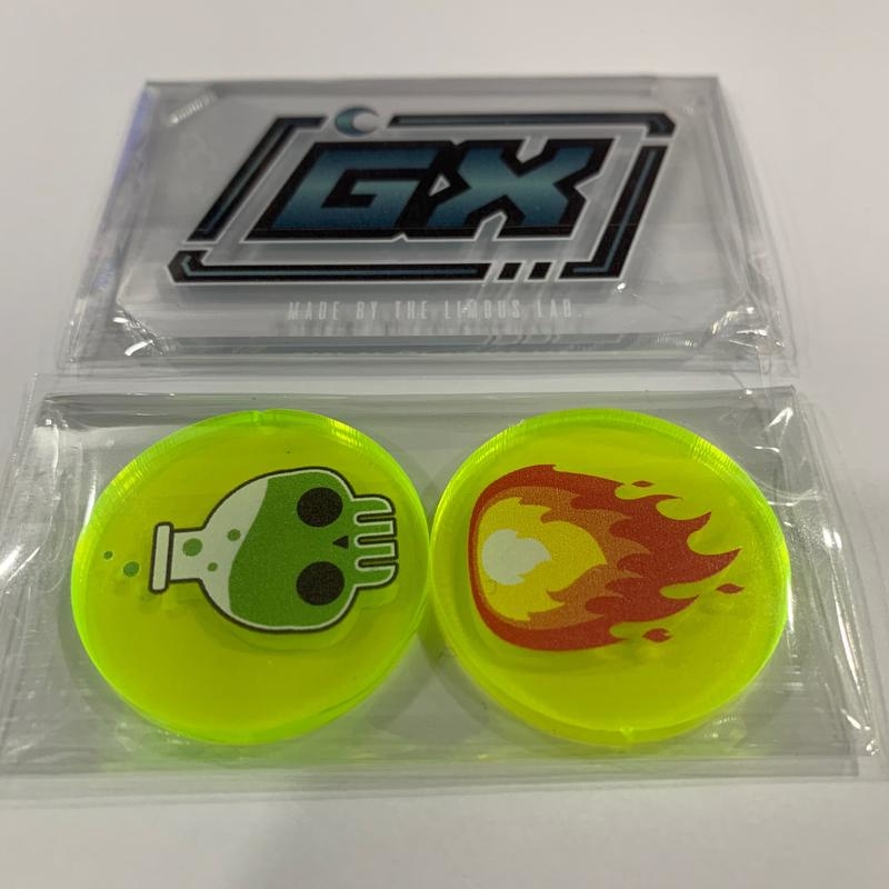 惡系 壓克力GX板 加燒傷中毒指示物組 PTCG 寶可夢卡片遊戲專用 The Limbus Lab