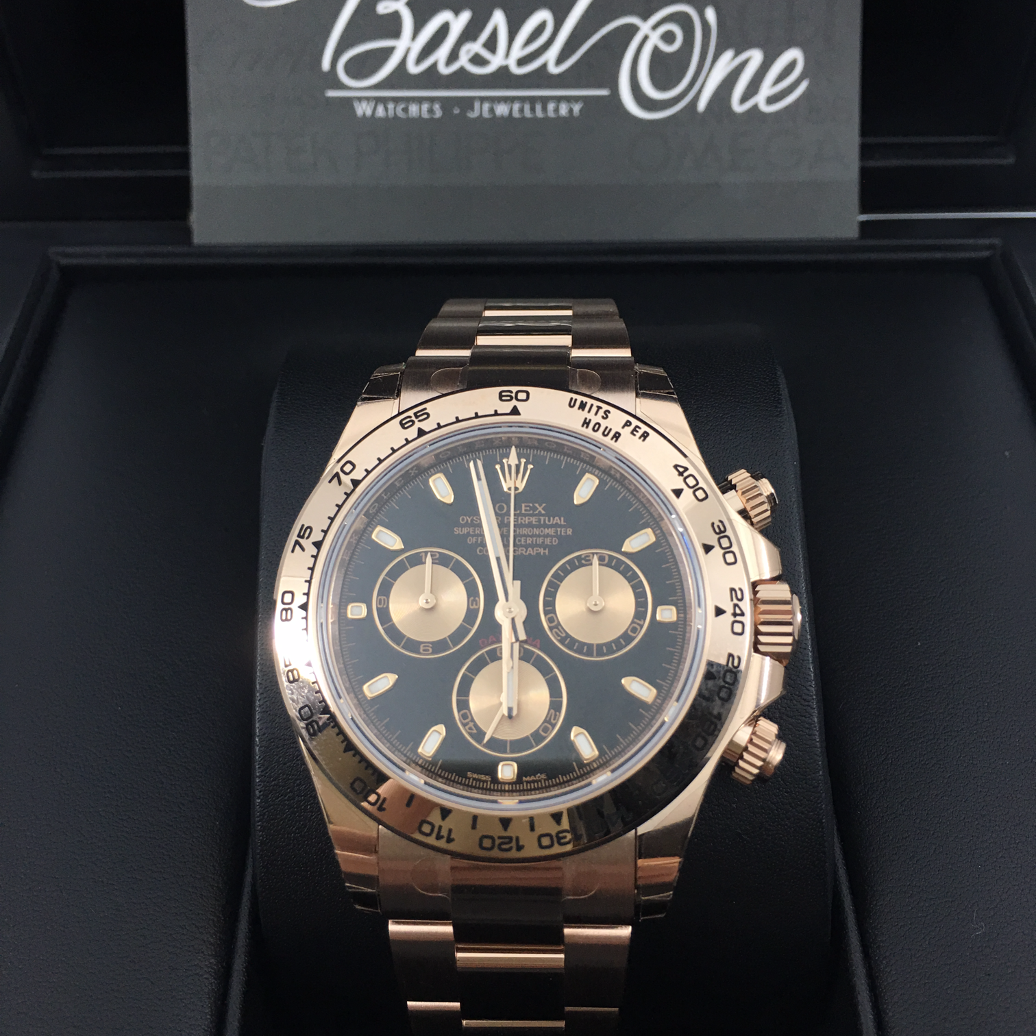 DISCONTINUED BRAND NEW ROLEX 116505 OYSTER PERPETUAL COSMOGRAPH DAYTONA ROSE GOLD BLACK DIAL2