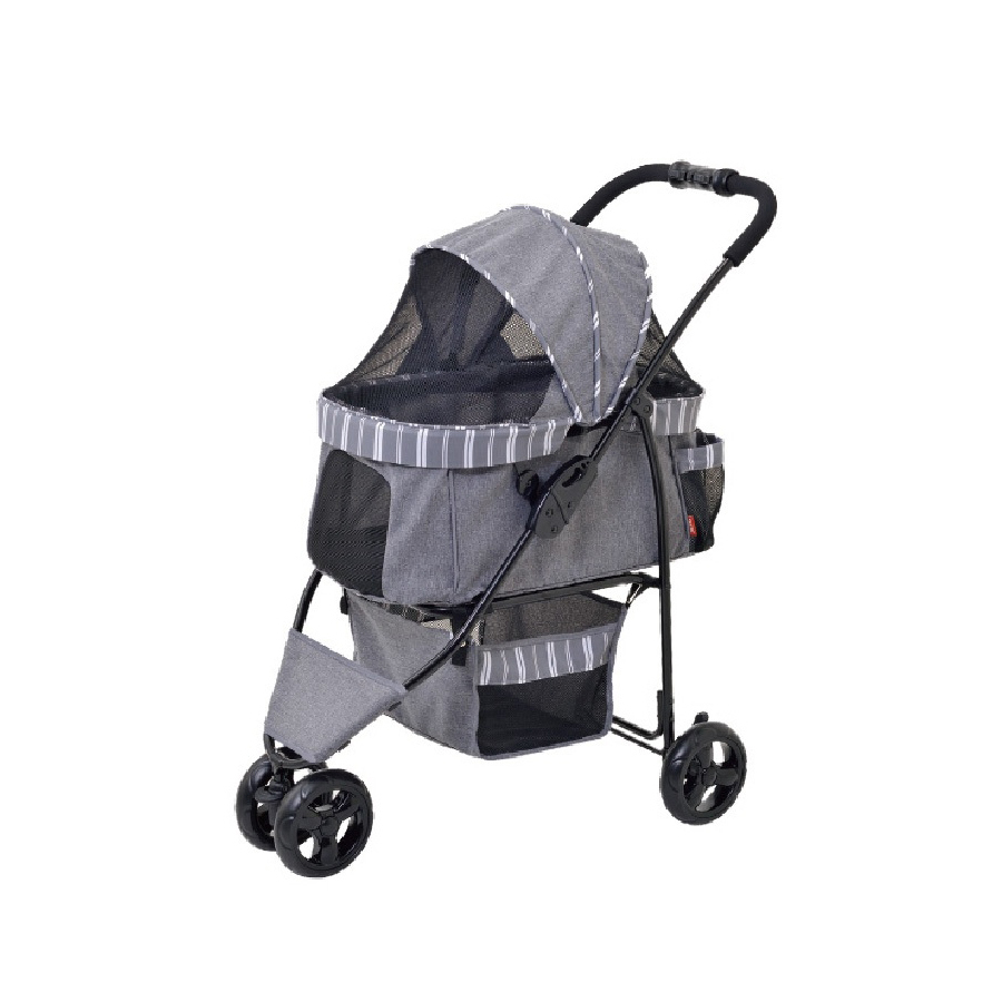 限時特價 日本GEX-愛犬推車三輪穩定型 灰色57316