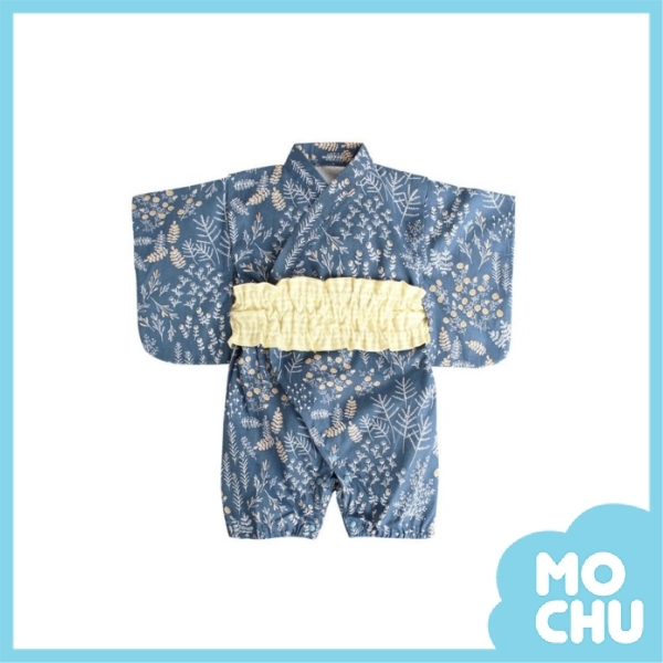 藍底小碎花浴衣