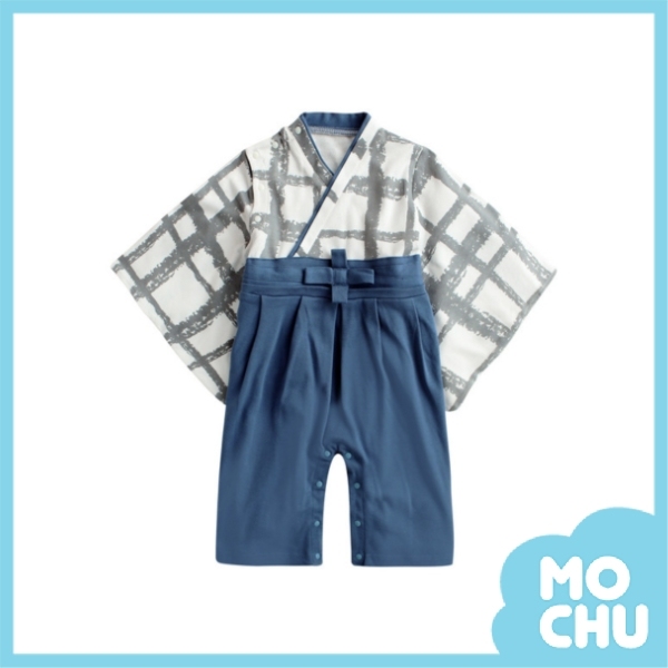 水墨格紋小和服(三色)