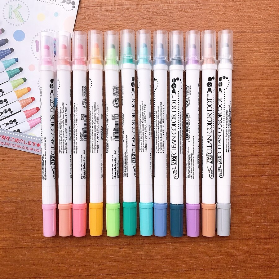 吳竹 ZIG｜雙頭 點點筆