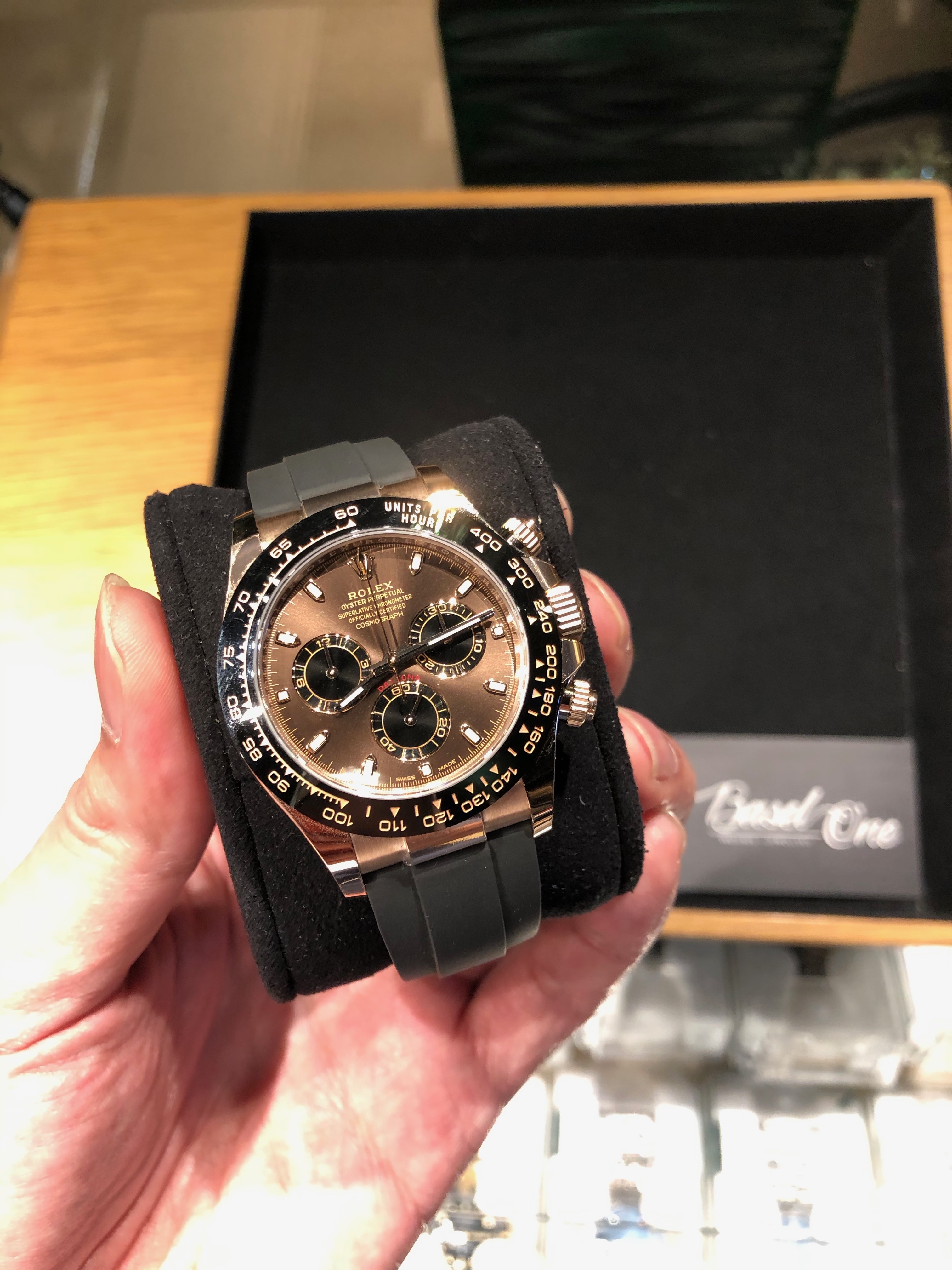 Daytona chocolate rose top gold