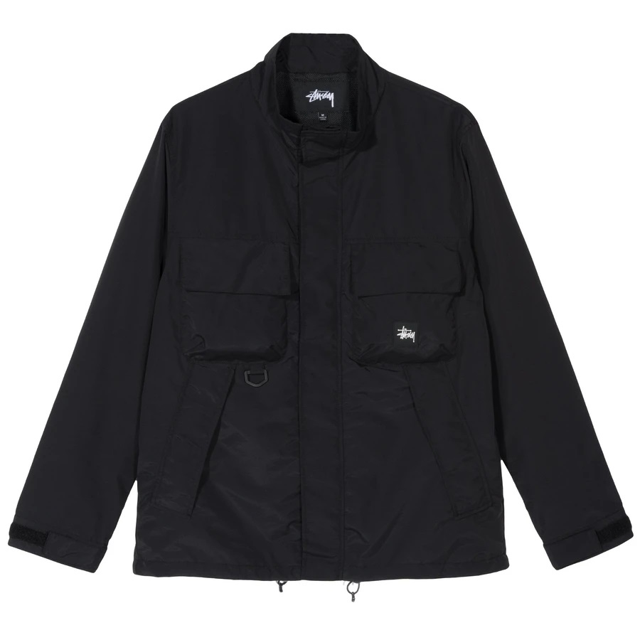 STUSSY CARGO JACKET BLACK
