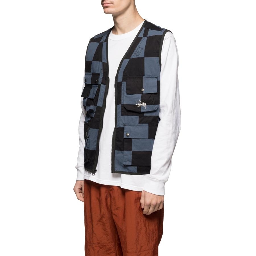 STUSSY UTILITY VEST CHECK