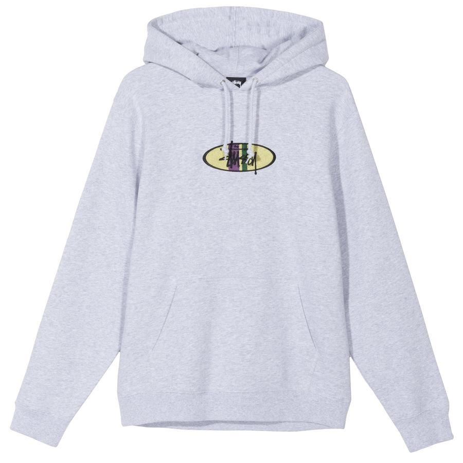 STÜSSY 2 BAR HOODIE GREY