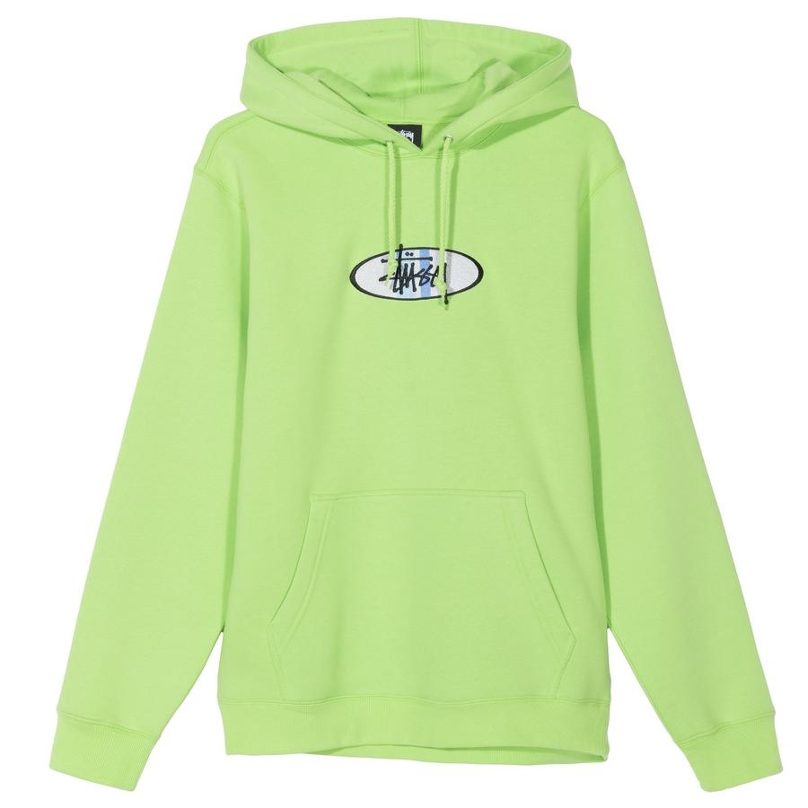 STÜSSY 2 BAR HOODIE GREEN