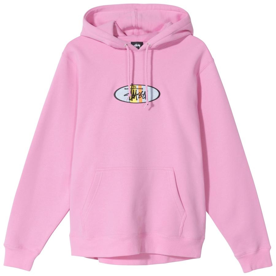 STÜSSY 2 BAR HOODIE PINK