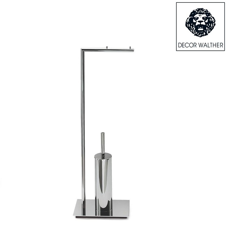 Décor Walther Straight 6 (0505700) Freestanding Paper Holder with Toilet Brush *Display Items*