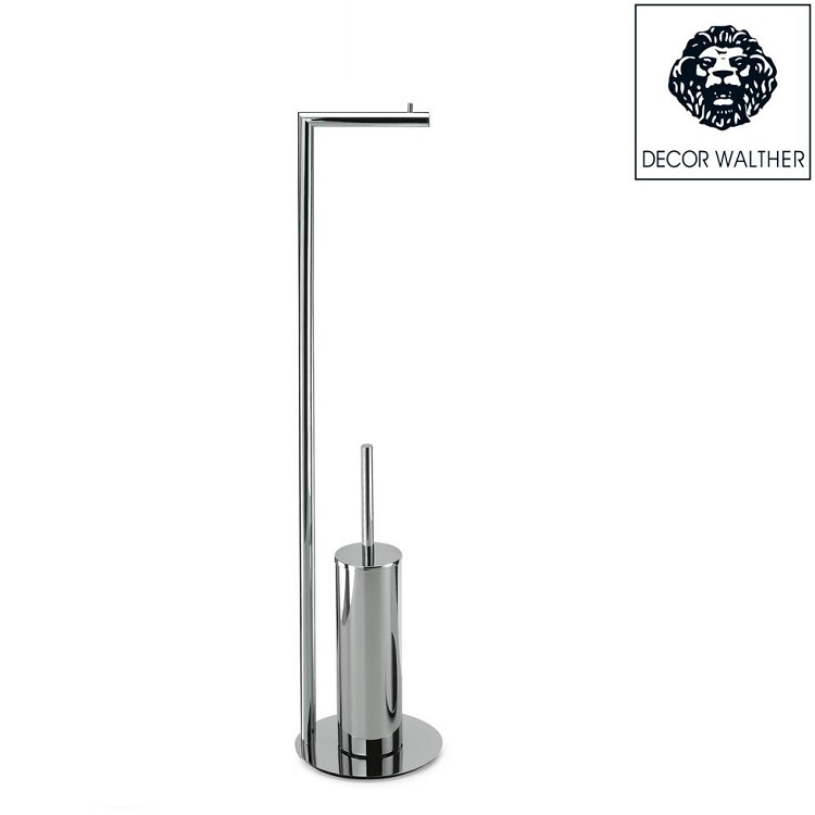 Décor Walther Straight 7 (0506100) Freestanding Paper Holder with Toilet Brush *Display Items*