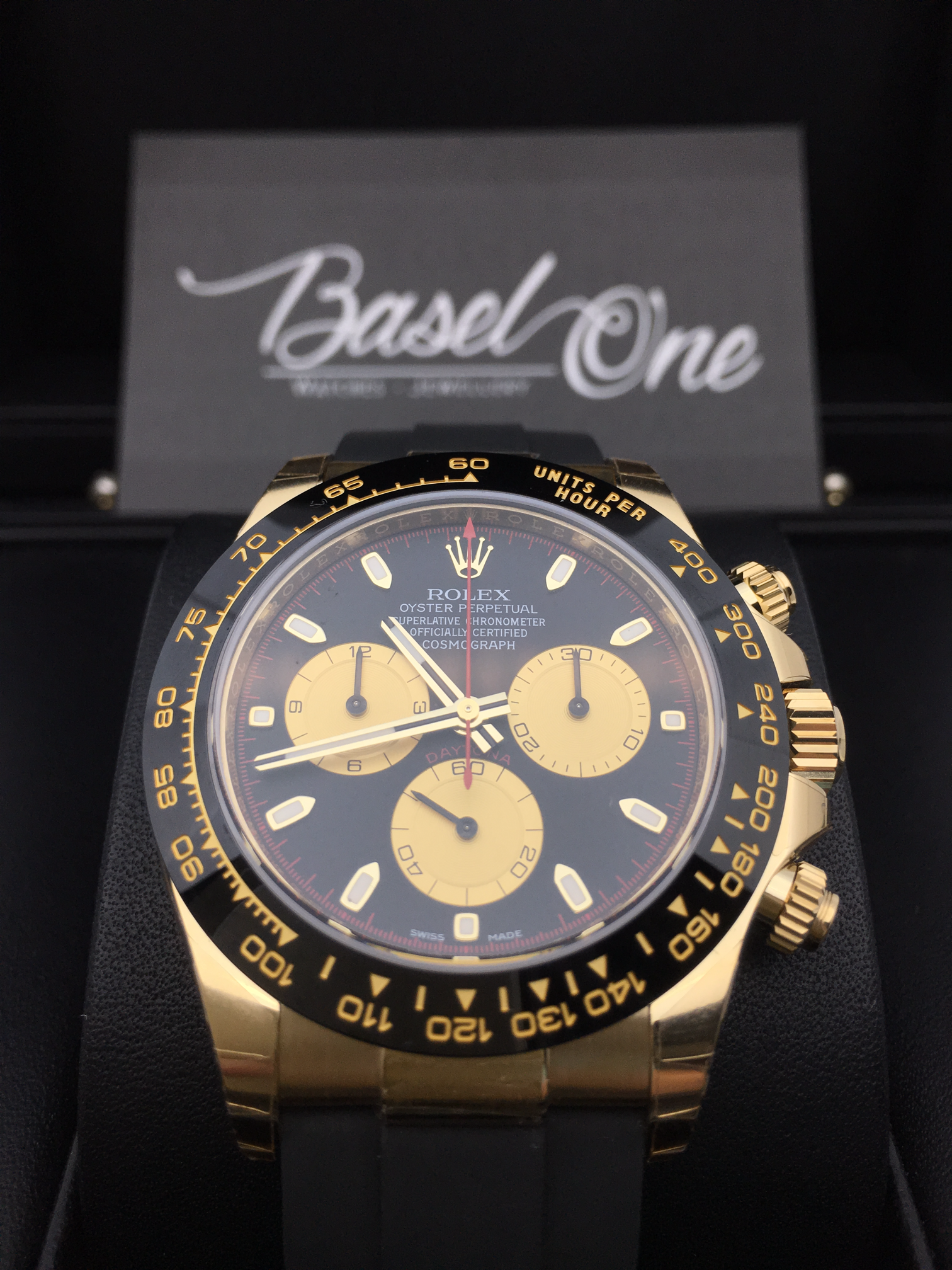 停產 全新勞力士116518LN 116518 地通拿黃金保羅紐曼錶面 40MM