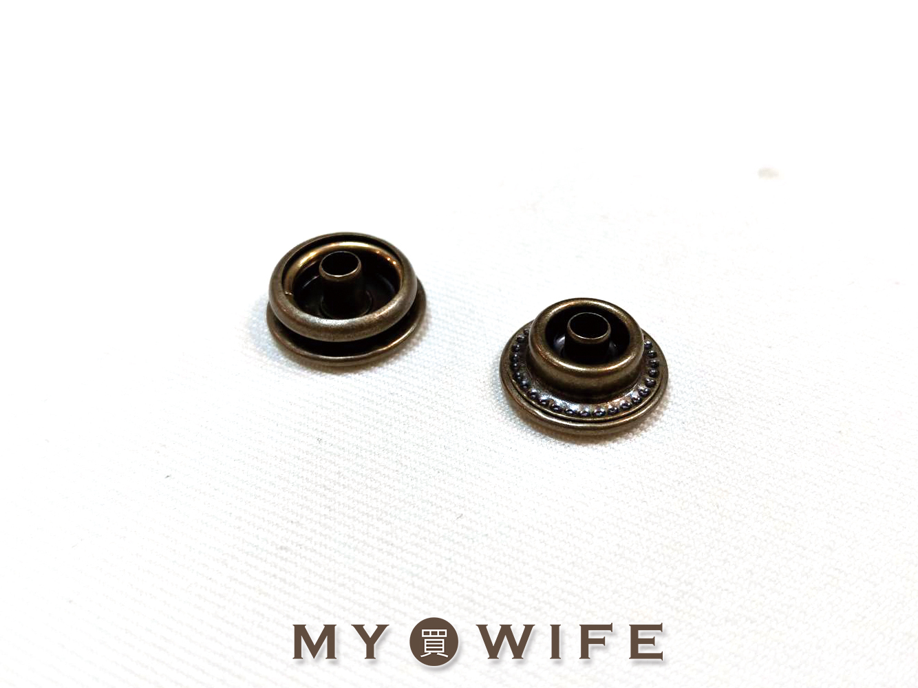 銅質雙面四合釦_4色2規格