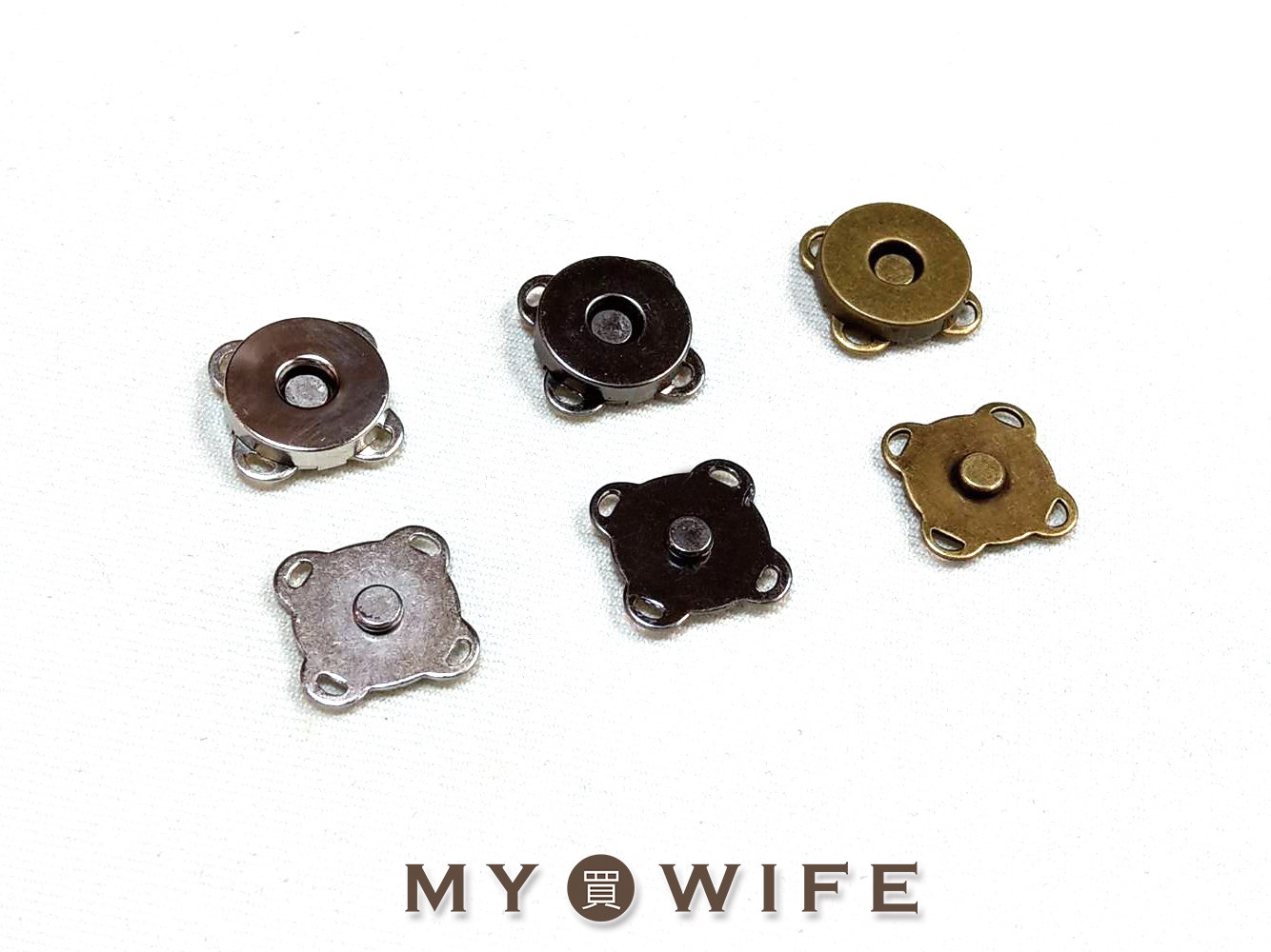 手縫貓耳磁扣_3規格(5入)
