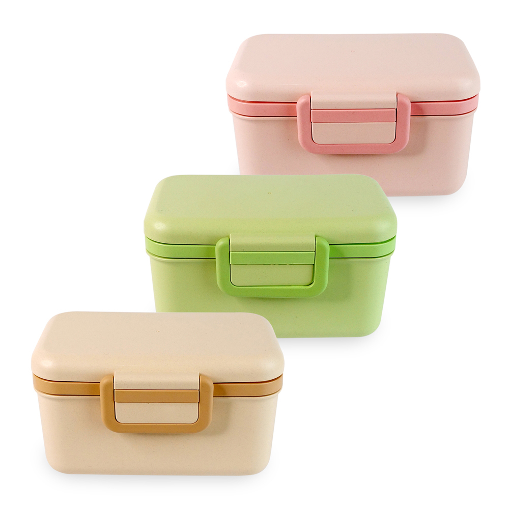 小鳥胃竹纖維雙層分隔便當盒800ml