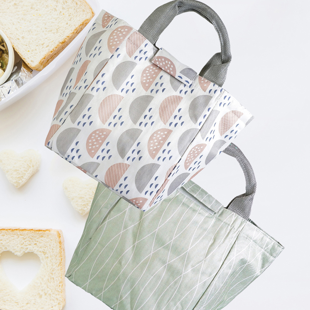 小清新寬口自黏保溫冷提袋