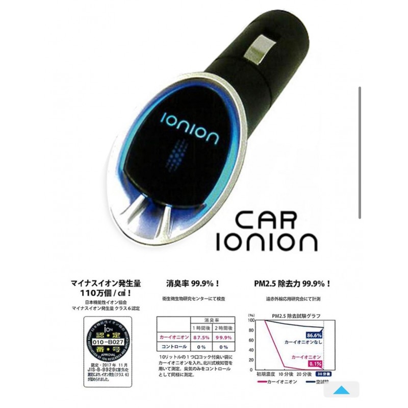 日本 ionion car車載負離子清浄機-香港行貨