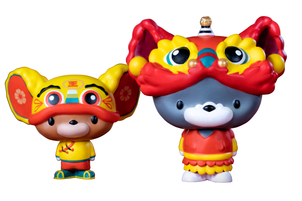 Tom & Jerry - Chibi公仔-舞獅與布老虎版