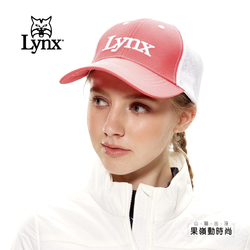 【Lynx Golf】透氣網布磁鐵Ball mark Lynx刺繡可調節式球帽