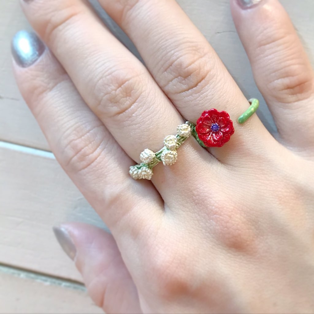 Palnart Poc 日本制 銀蓮花戒指