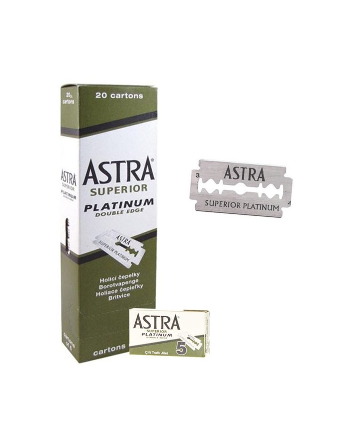 ASTRA | PLATINUM 極致白金版刀片 (5片) *20盒 100片