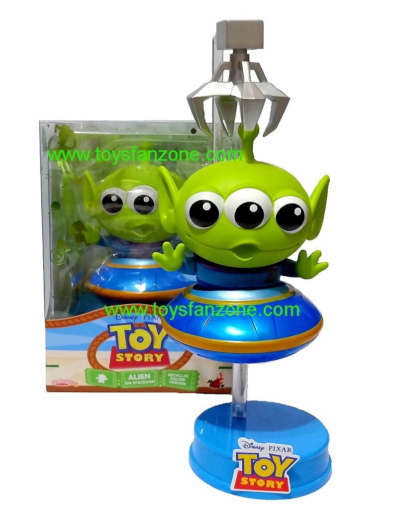 Hot Toys Toy Story Alien on Spaceship Metallic Cosbaby