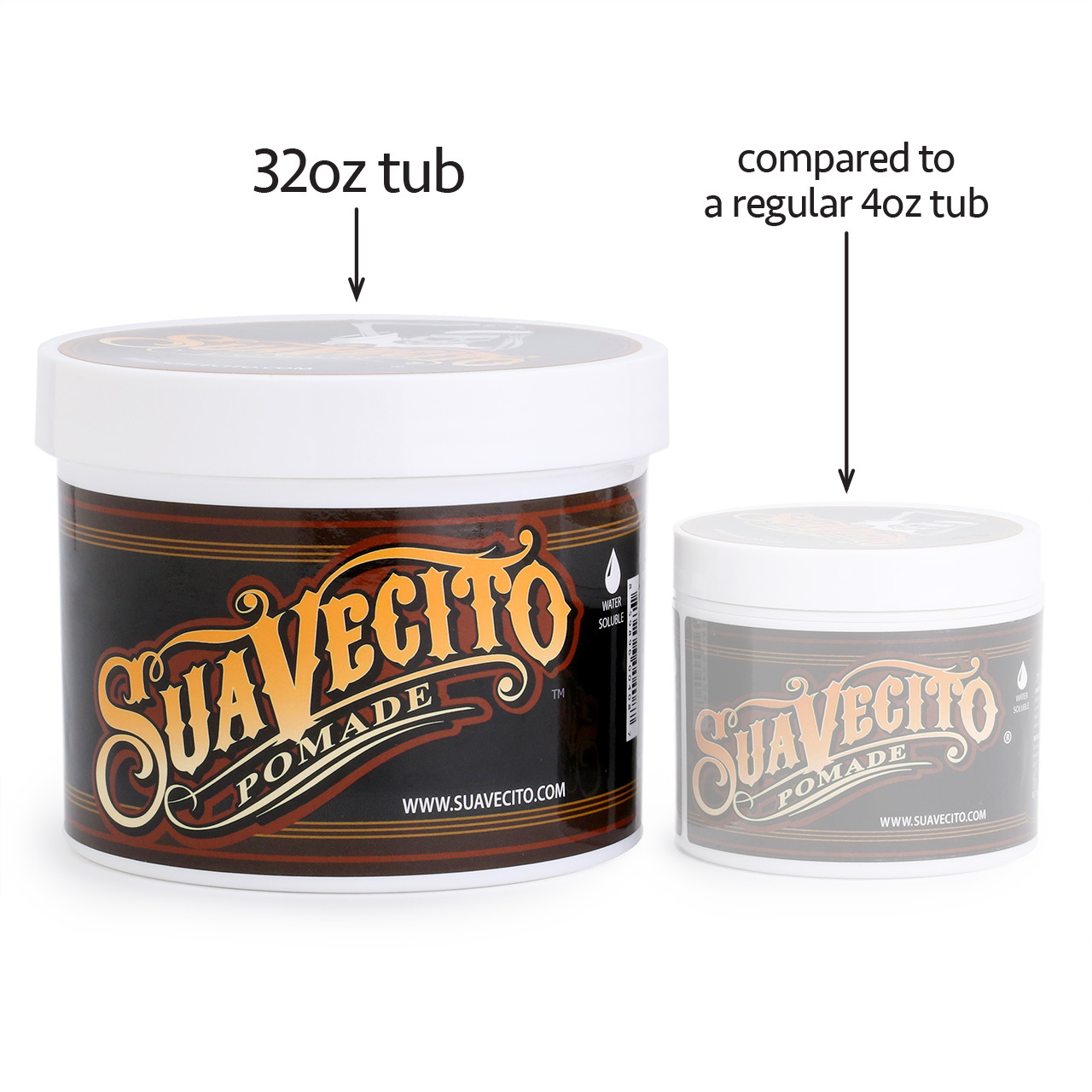 Suavecito - Firme (Strong) Hold Pomade 32 oz Tub