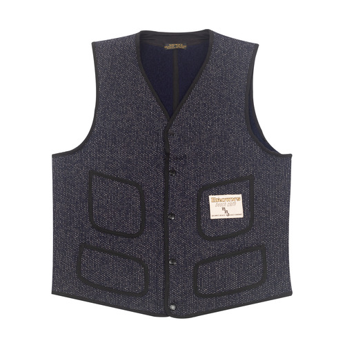 Browns Beach V Neck Vest (Navy)