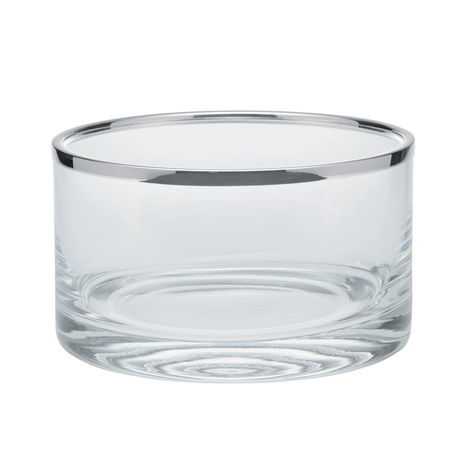 STRAIGHT GLASS BOWL WITH RIM Ø 18 cm