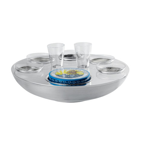 CAVIAR-VODKA SET 2 PERSONS AND 5 CONDIMENTS
