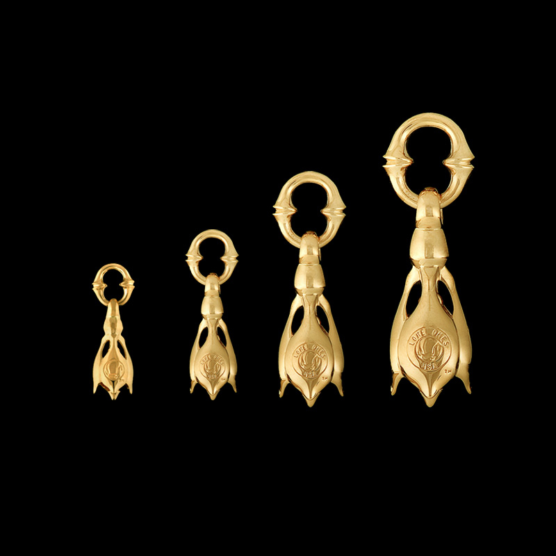 Kiss & Flow Pendant: Tear Bell K18 YG