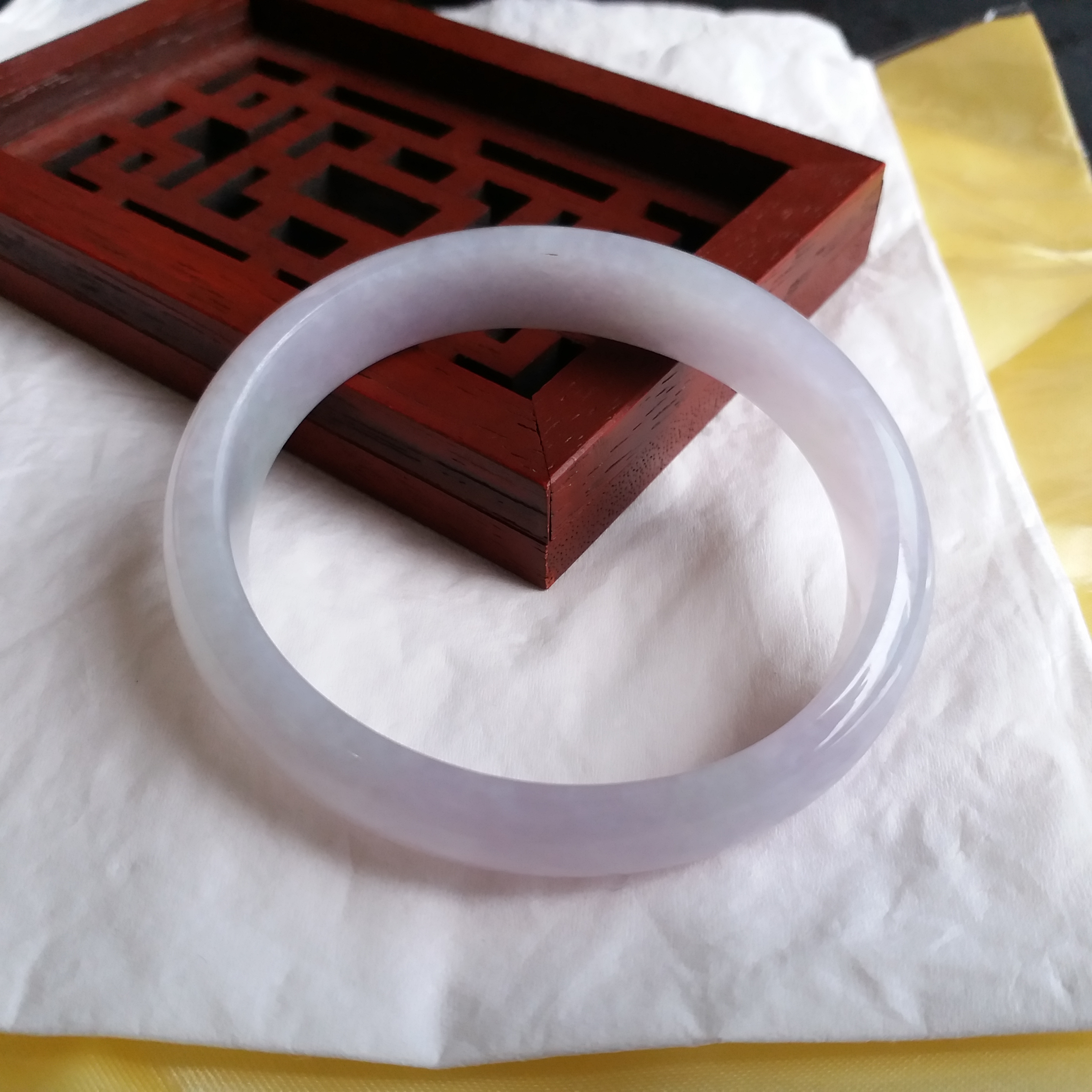 J936 冰粉紫貴妃玉鐲 51.5mm (1.38)