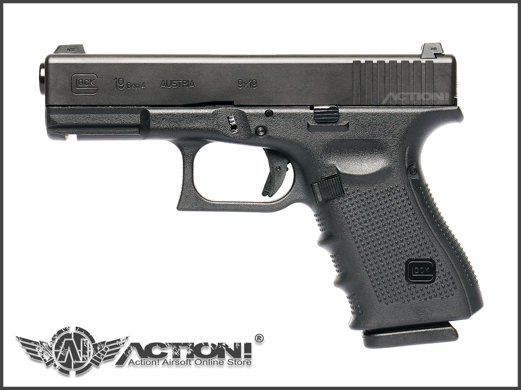 VFC/Umarex - GLOCK 19 / G19 Gen4 AIRSOFT GBB Pistol《ACT