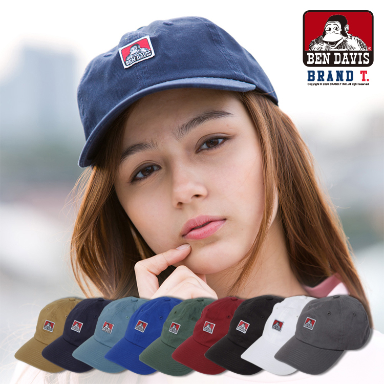 Brand T】免運BEN DAVIS ORIGINAL LOW CAP A 刺繡老帽帽子復古白標