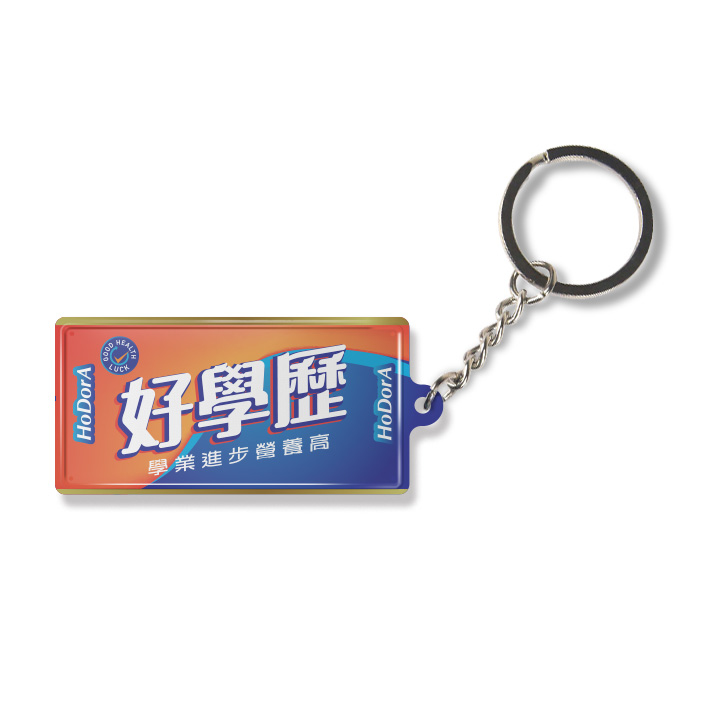 K019 -《好學歷》微型鐵牌鎖匙扣