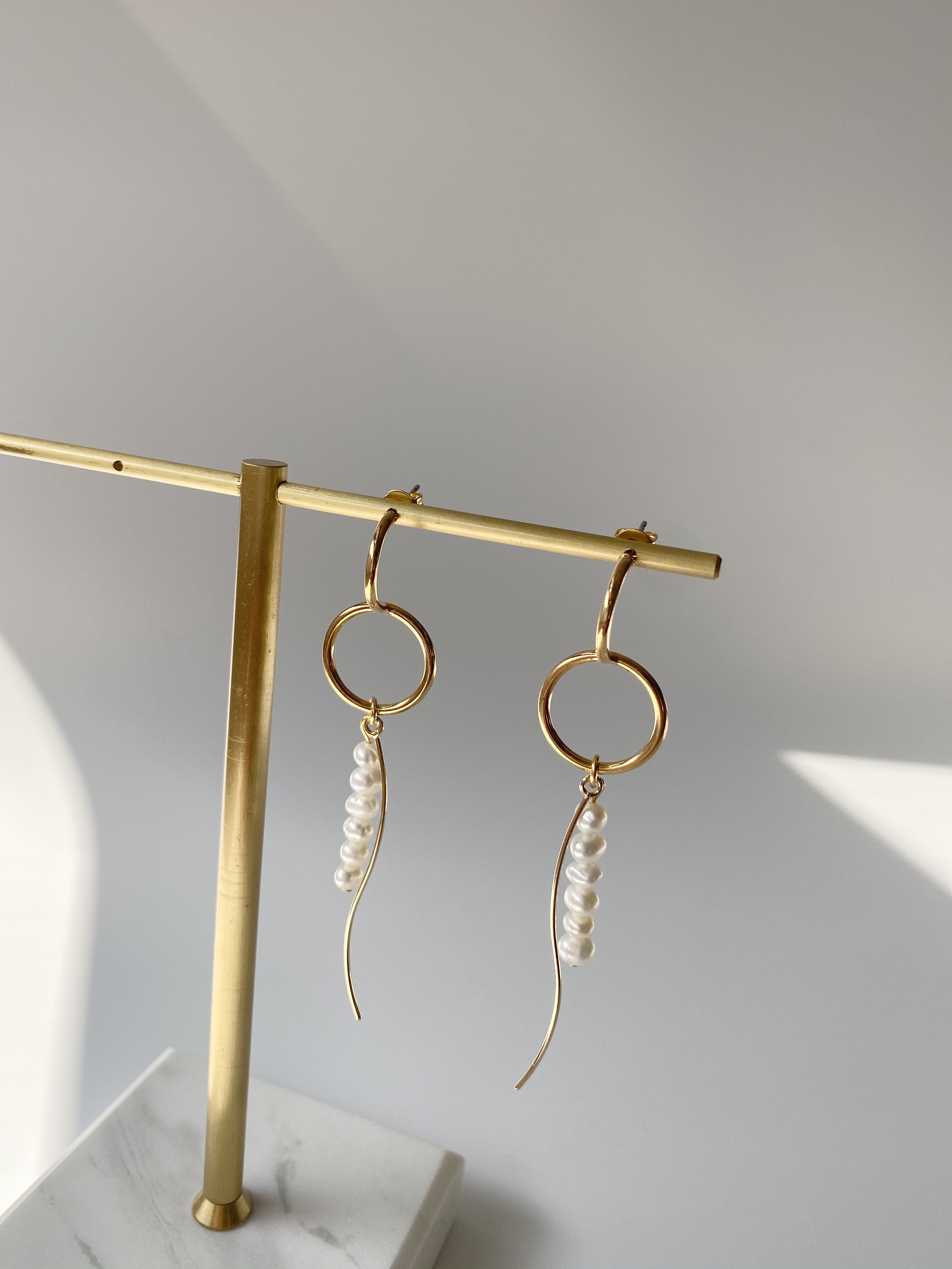 Pearl 6 | 日本珍珠垂墜耳環