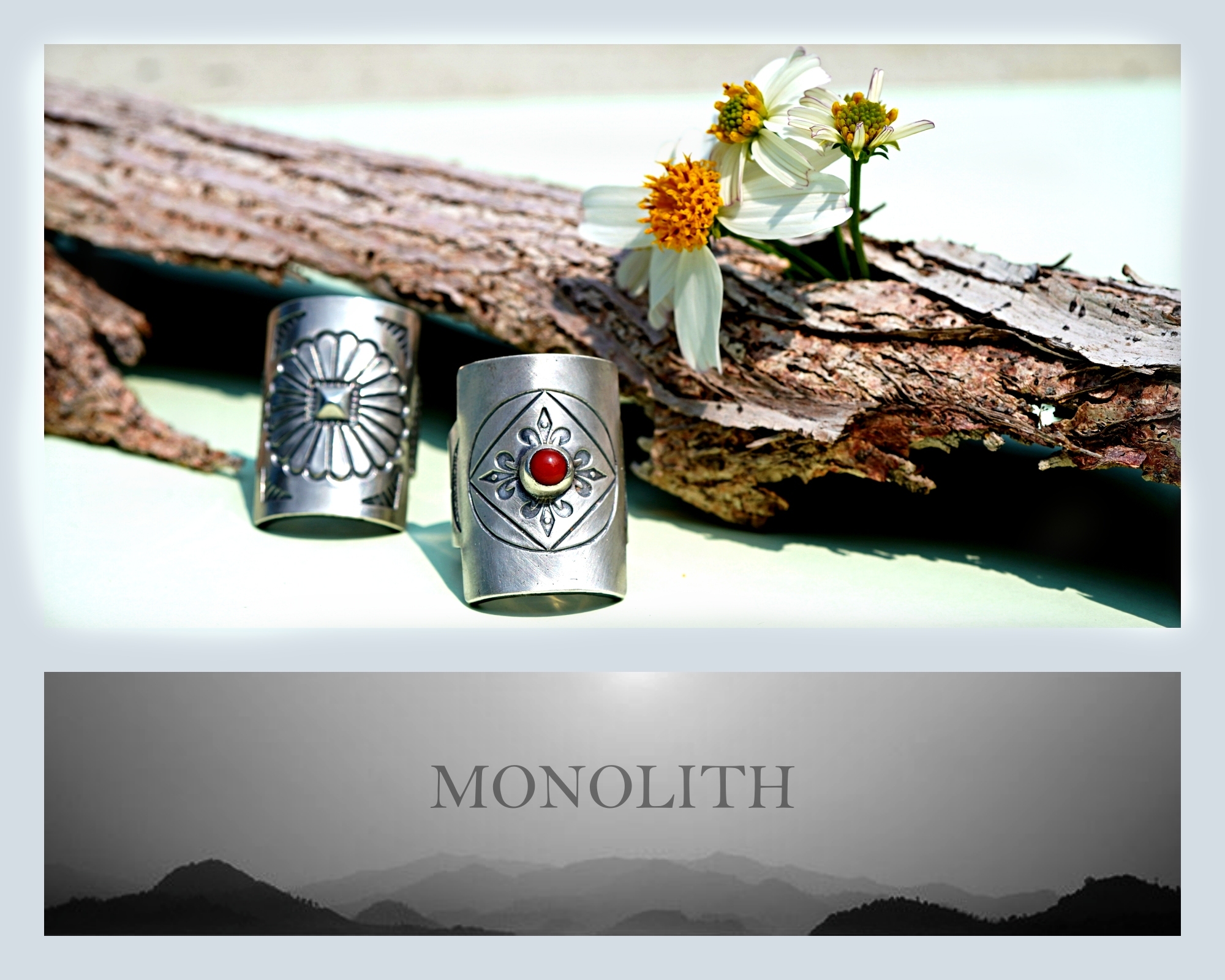 舊化打印寬版 【 戒指 】