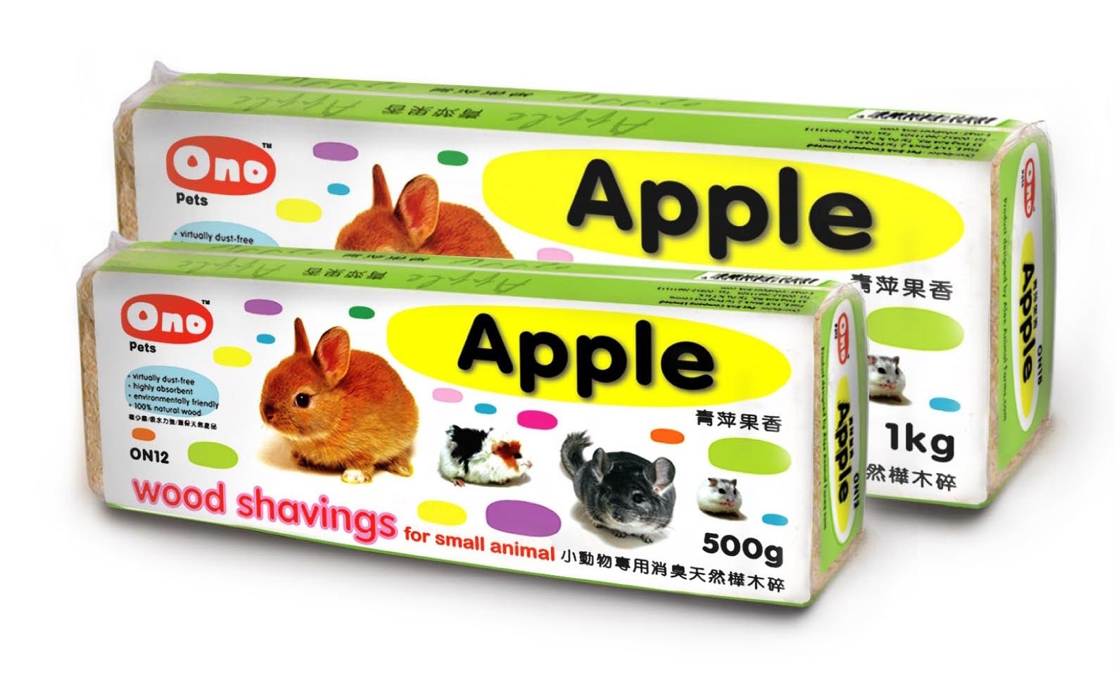 ONO 消臭天然樺木碎 (青蘋果香) - 1kg