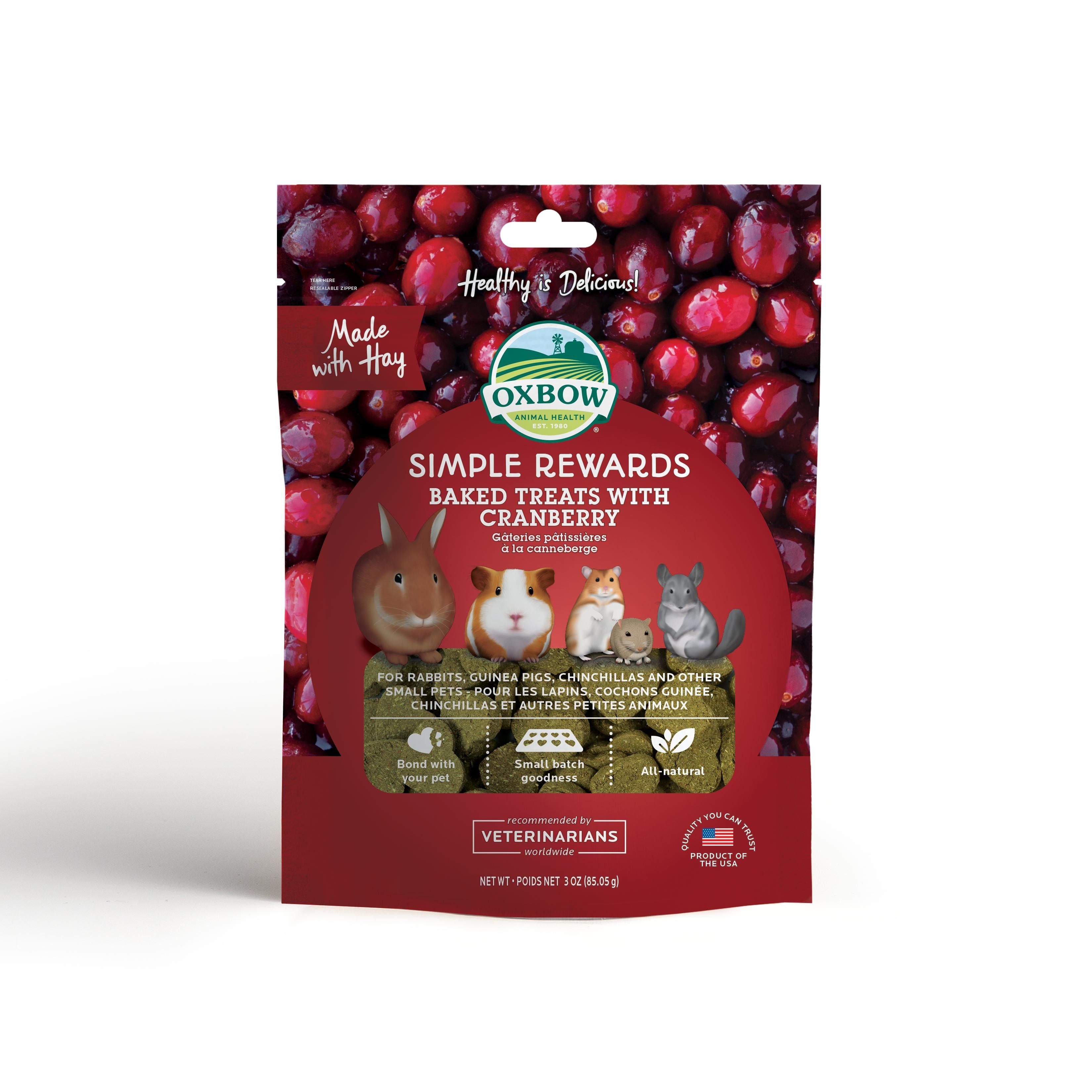 Oxbow Simple Rewards 紅莓烤焗小食 - 3oz