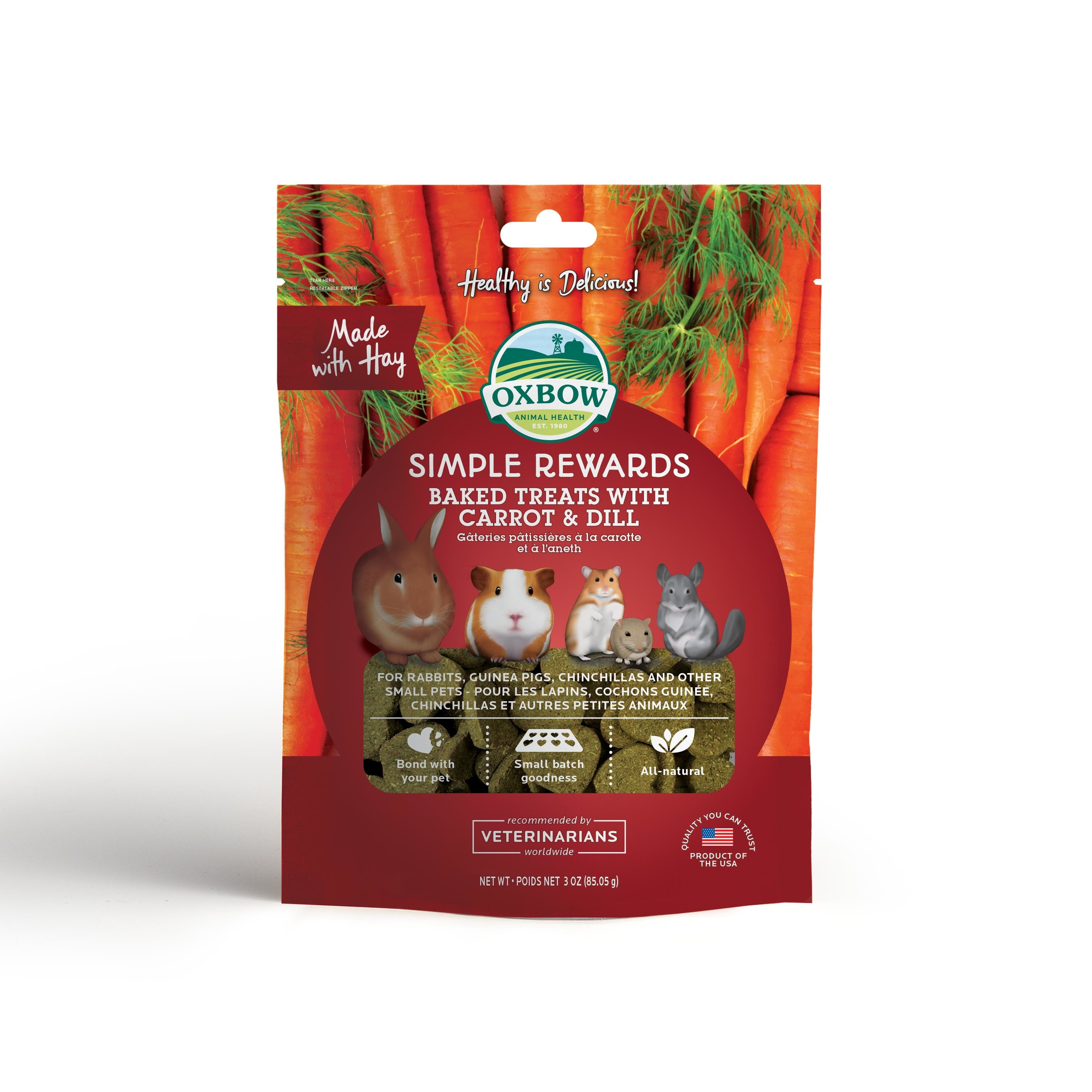 Oxbow Simple Rewards 蘿蔔蒔蘿烤焗小食 - 3oz