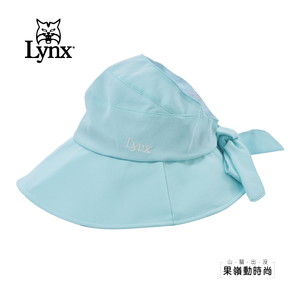 【Lynx Golf】女款蝴蝶結假綁帶設計微調式大盤帽