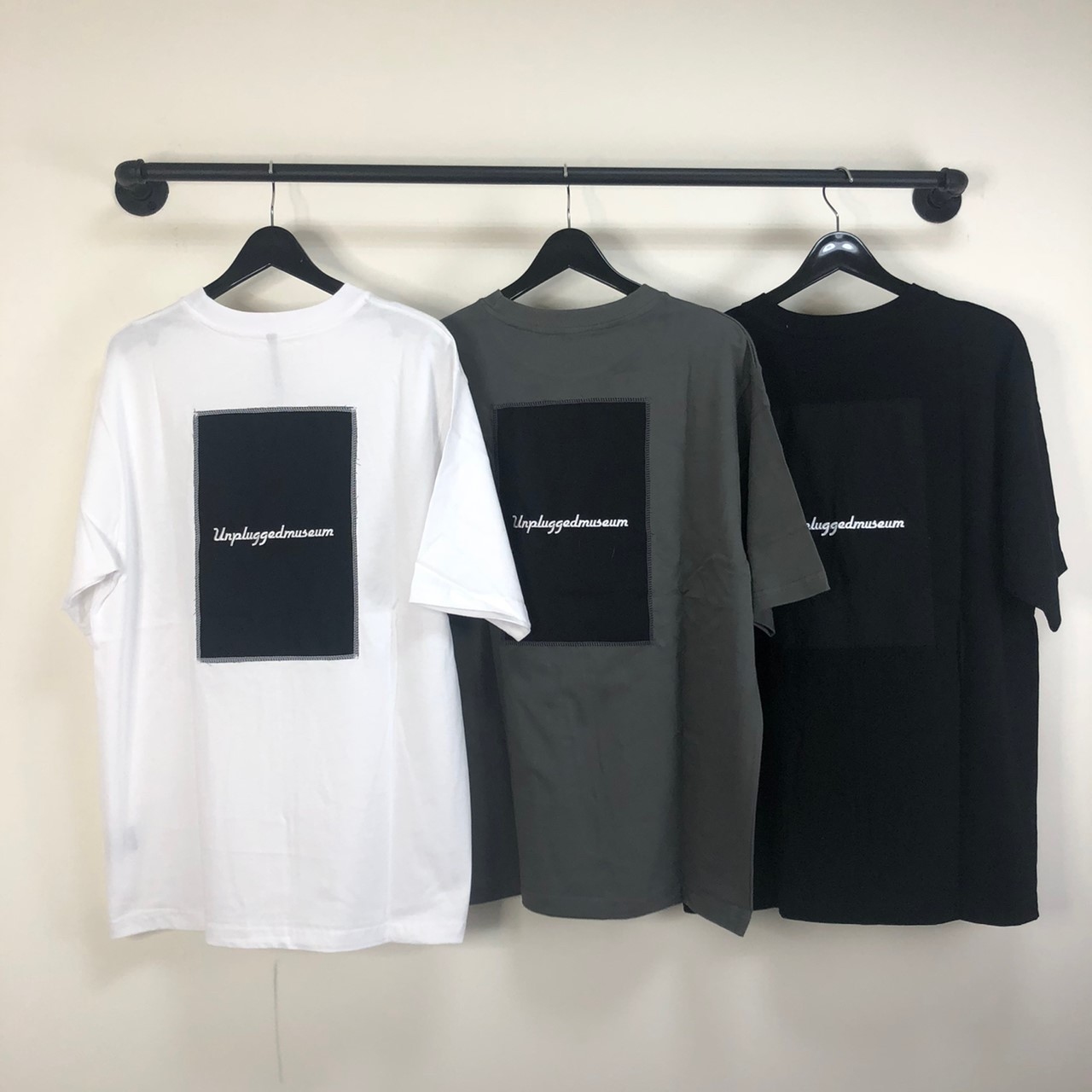 韓國 口袋拼接 寬鬆 短袖