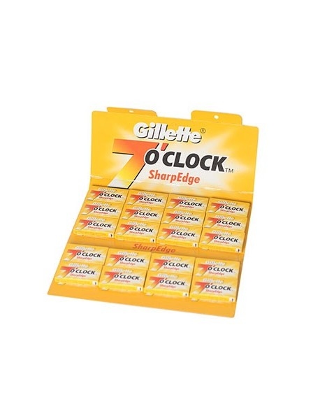 GILLETTE 7 O'CLOCK SHARPEDGE DOUBLE EDGE RAZOR BLADES (5pcs) *5packs