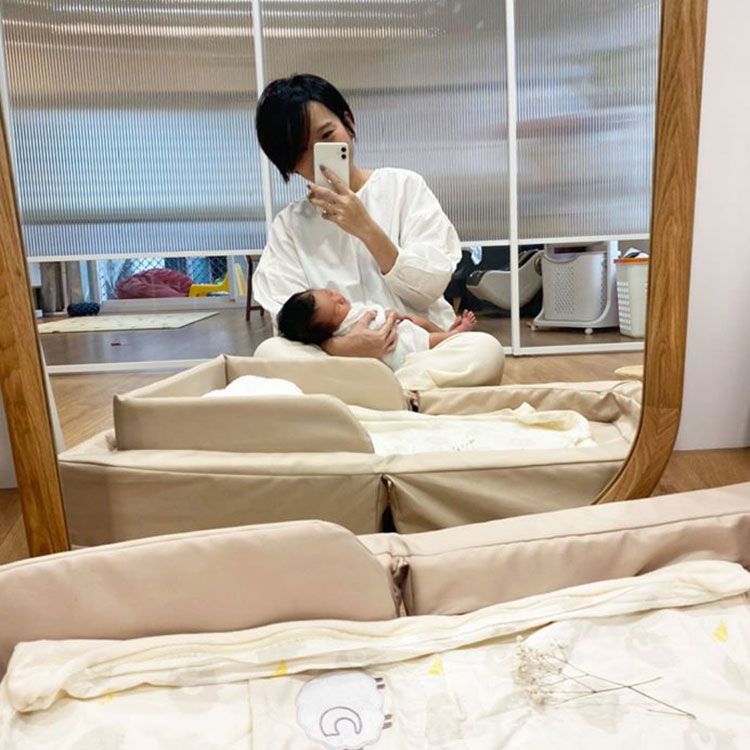 微光星點兩穿落肩襯衫