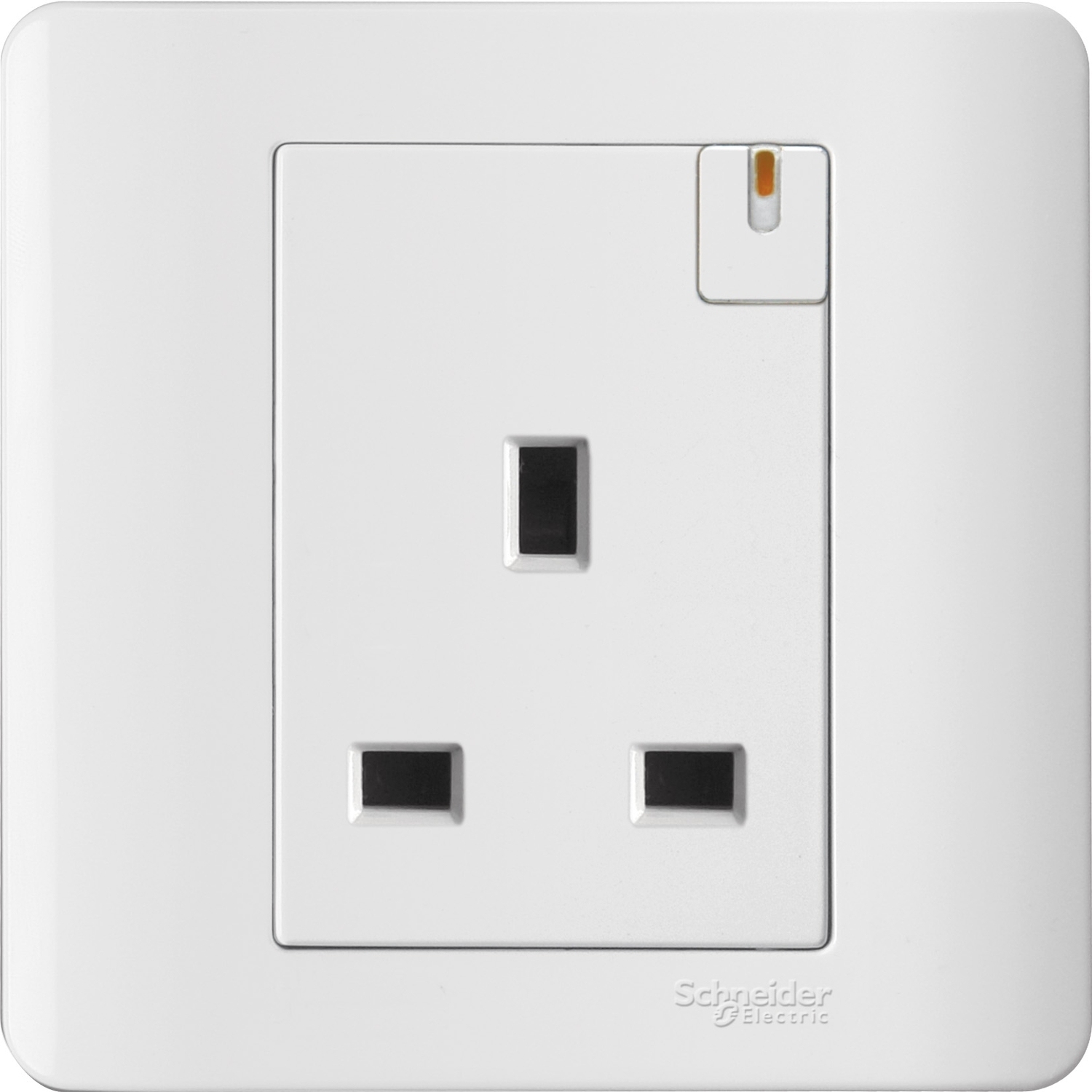 施耐德 E8000 睿雅 13A 單位連保護門有掣插座連開關指示 E8415