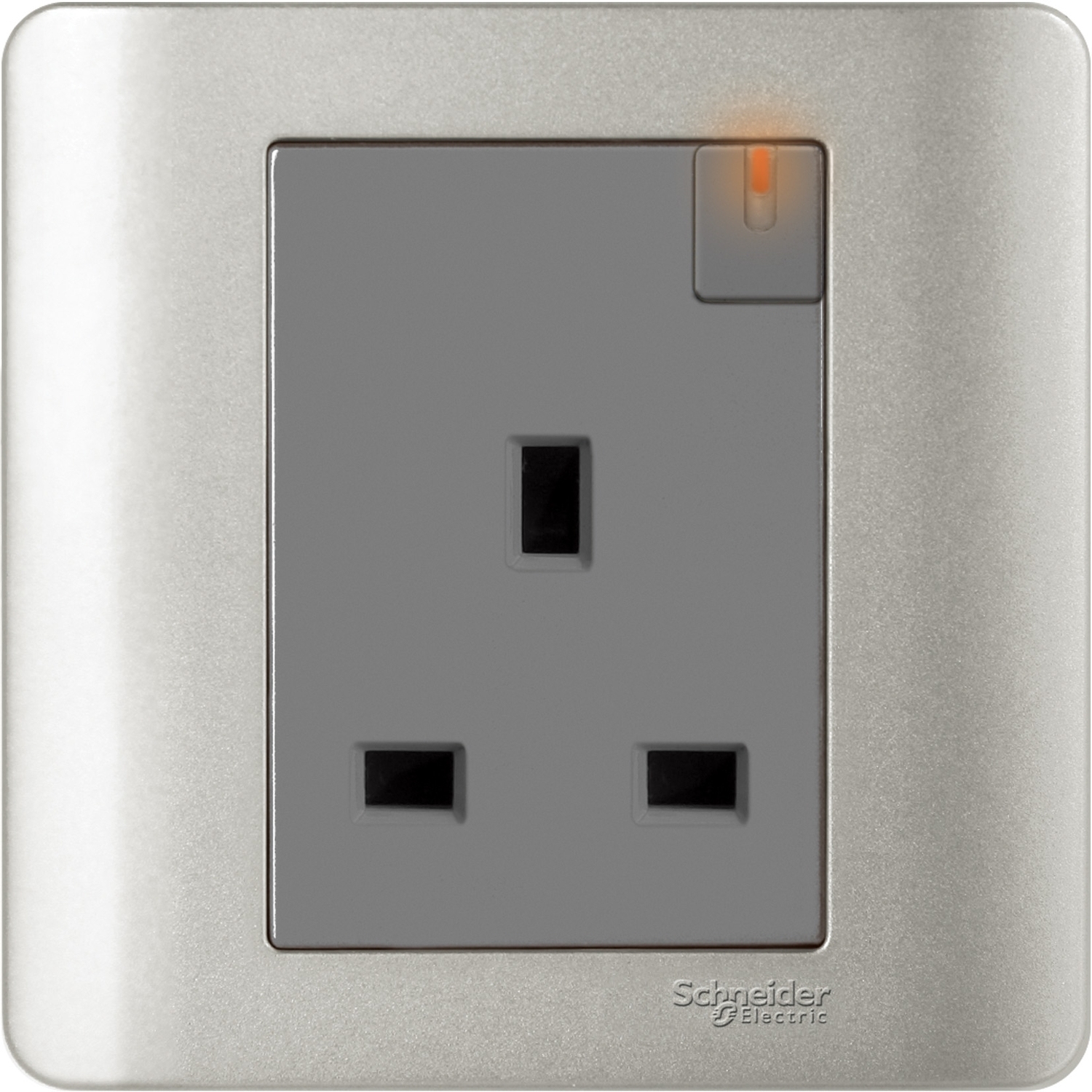 施耐德 E8000 睿雅 13A 單位連保護門有掣插座連指示燈 E8415N