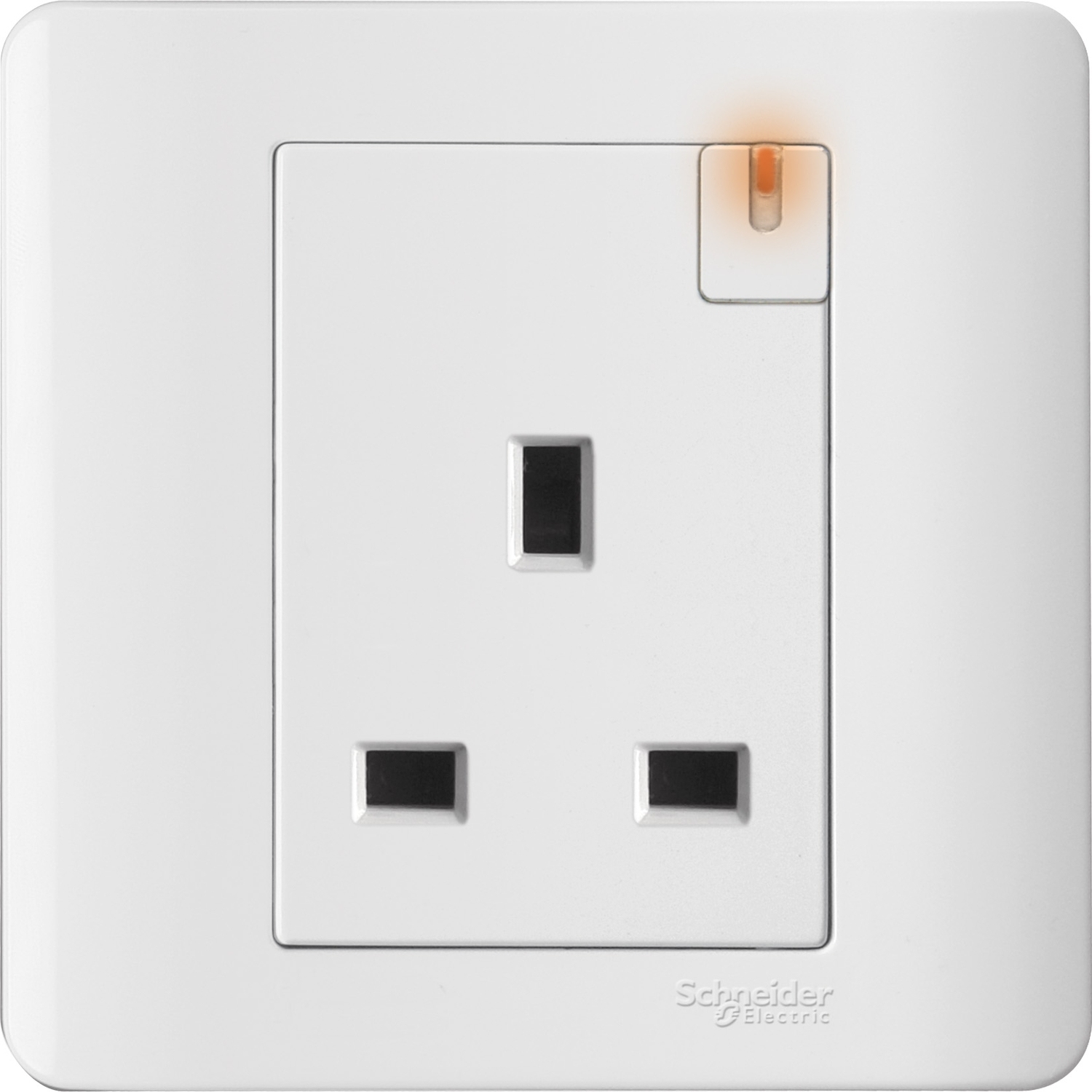 施耐德 E8000 睿雅 13A 單位連保護門有掣插座連指示燈 E8415N