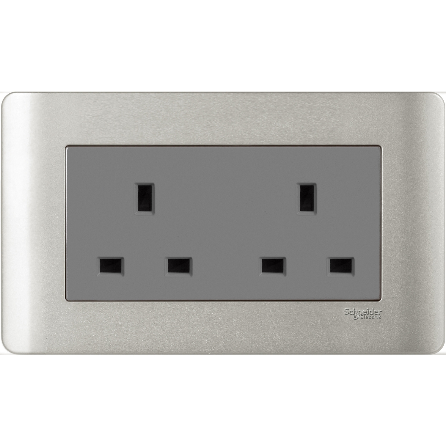 施耐德 E8000 睿雅 13A 兩位連保護門插座 E84T426