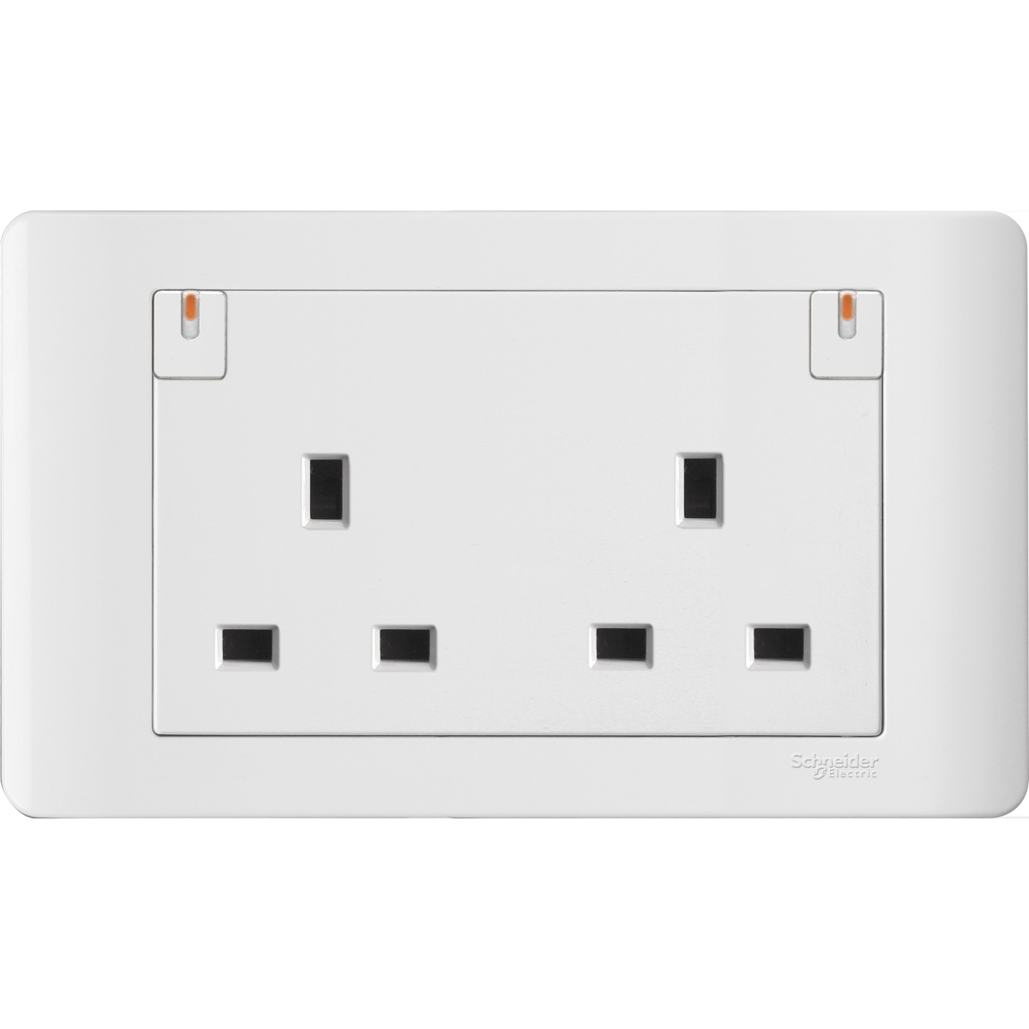 施耐德 E8000 睿雅 13A 兩位連保護門有掣插座連指示燈 E84T25N